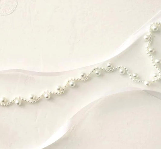 Vintage Style Pearl Wedding Belt - Belts & Sashes - JazzyAndGlitzy