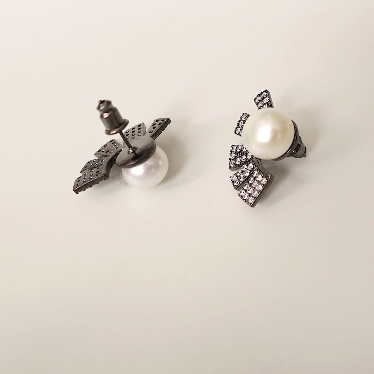 Art Deco Wedding Earrings / 4164