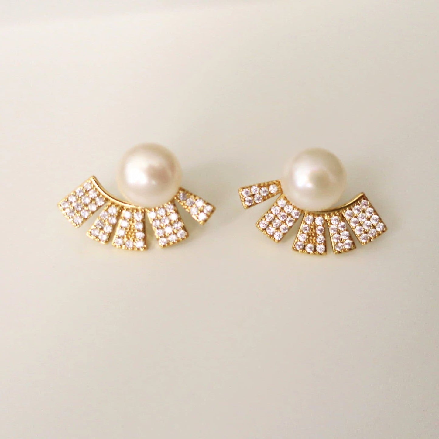 Art Deco Wedding Earrings / 4164