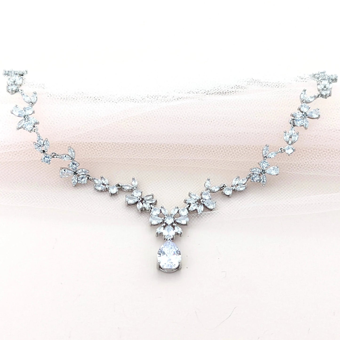Bridal Statement Necklace - JazzyAndGlitzy