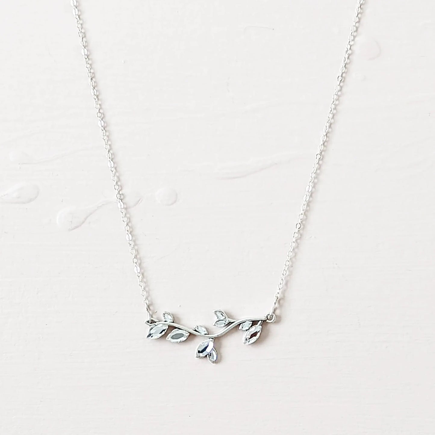 Simple Wedding Necklace - JazzyAndGlitzy