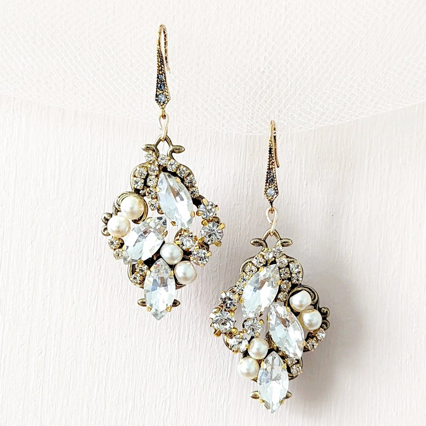 Vintage Wedding Earrings - JazzyAndGlitzy