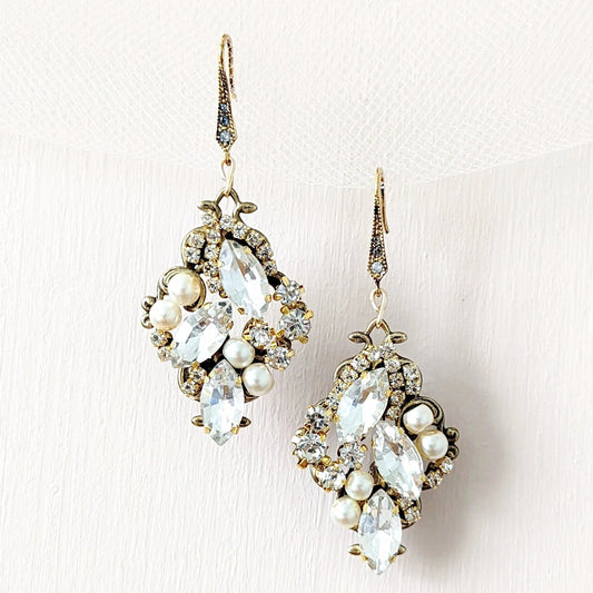 Vintage Wedding Earrings - JazzyAndGlitzy