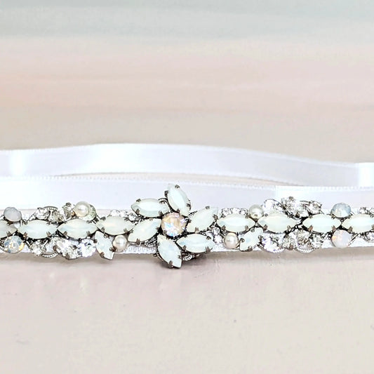 Bridal Sash Belt Swarovski - JazzyAndGlitzy
