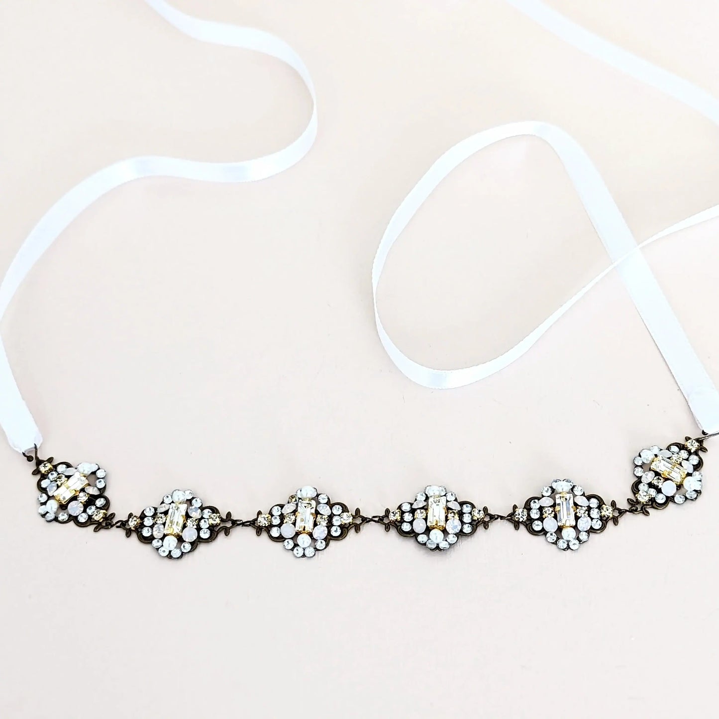 Crystal Bridal Belt in Vintage Style - Belts - JazzyAndGlitzy