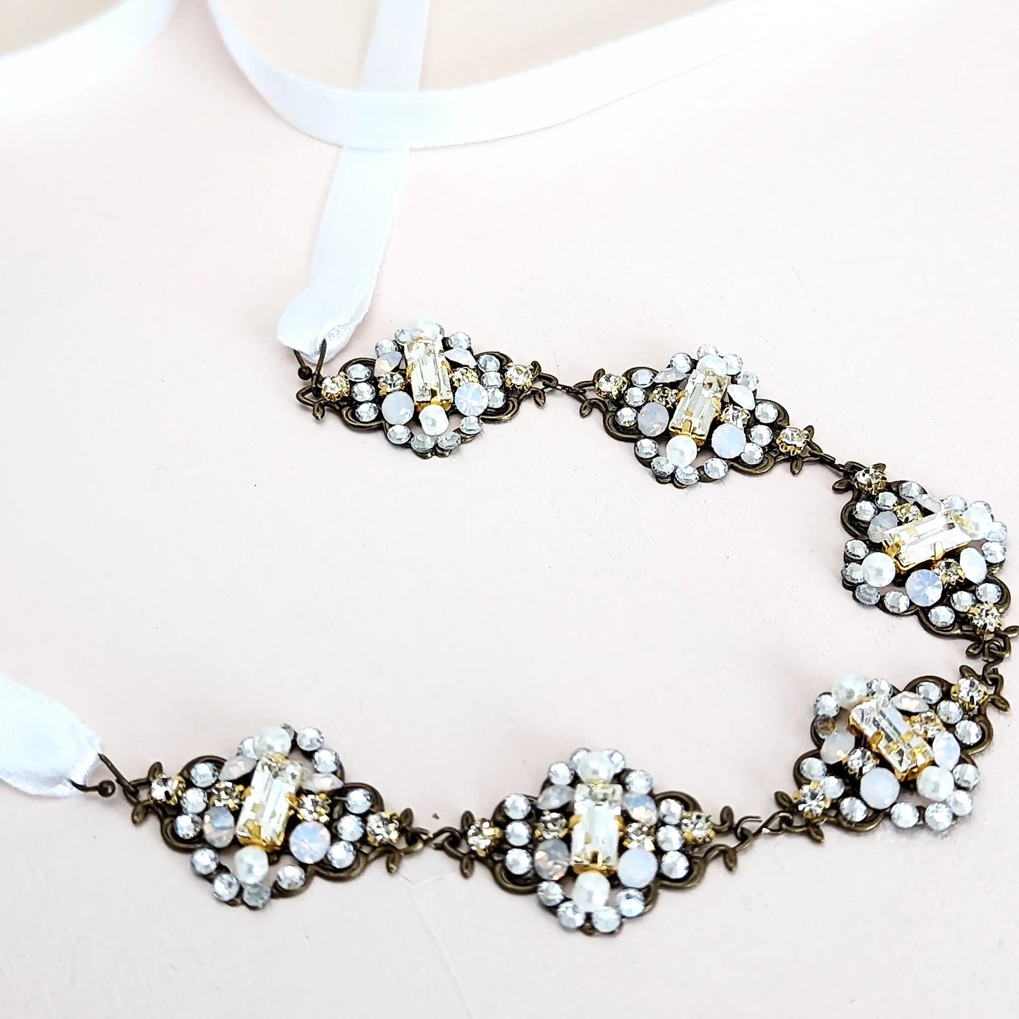 Crystal Bridal Belt in Vintage Style - Belts - JazzyAndGlitzy