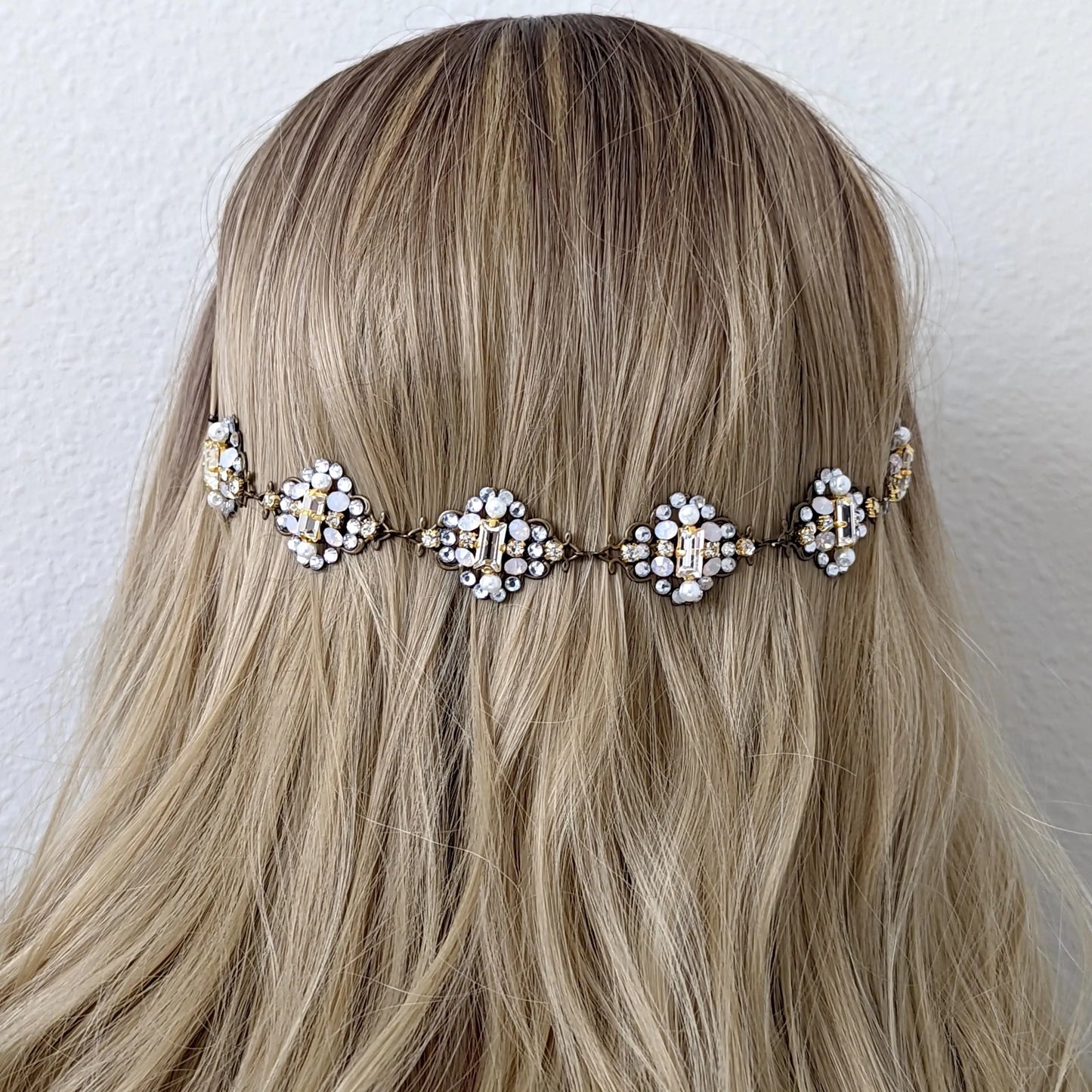 Bridal Halo Headpiece - JazzyAndGlitzy