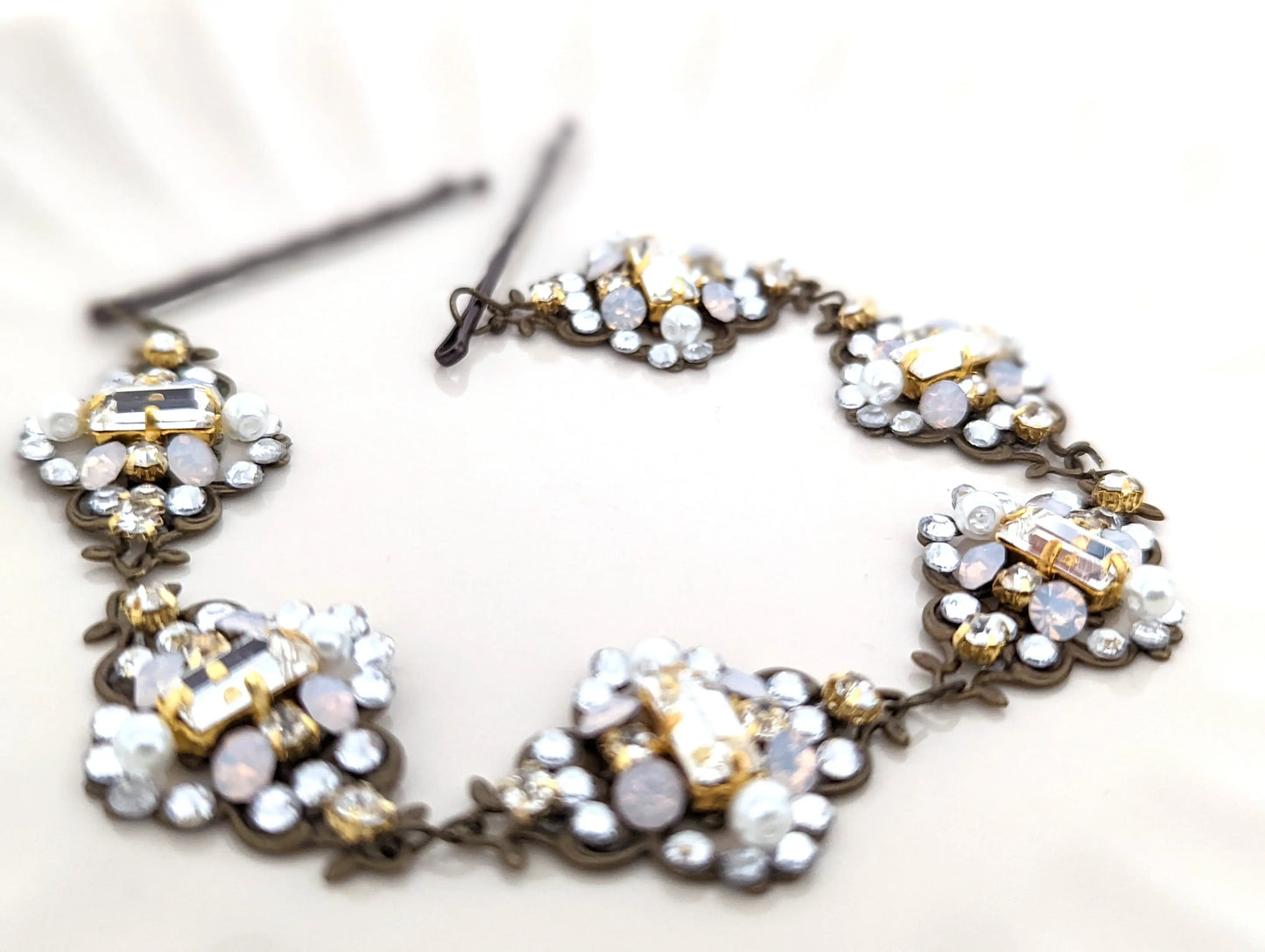 Bridal Halo Headpiece - JazzyAndGlitzy