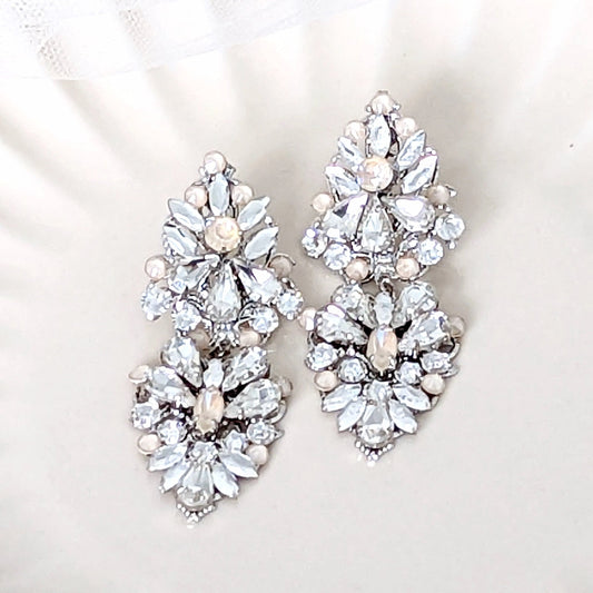 Statement Earrings Wedding - 8635 - JazzyAndGlitzy