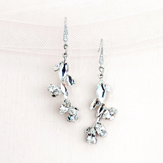 Modern Bridal Earrings - JazzyAndGlitzy