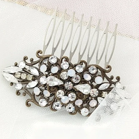 Crystal Bridal Hair Comb, GALATIA - Hair Accessories