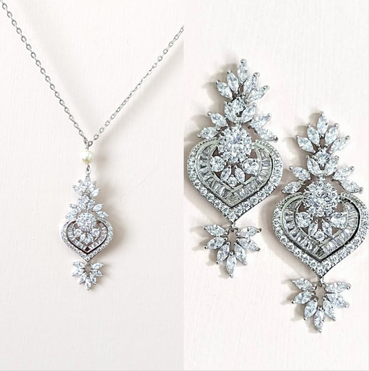 crystal bridal earrings