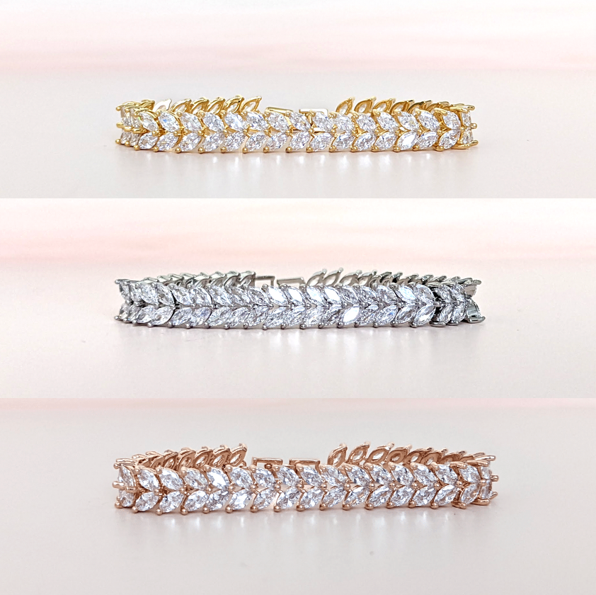 Crystal Bridal Earrings with Gwenchy Drops