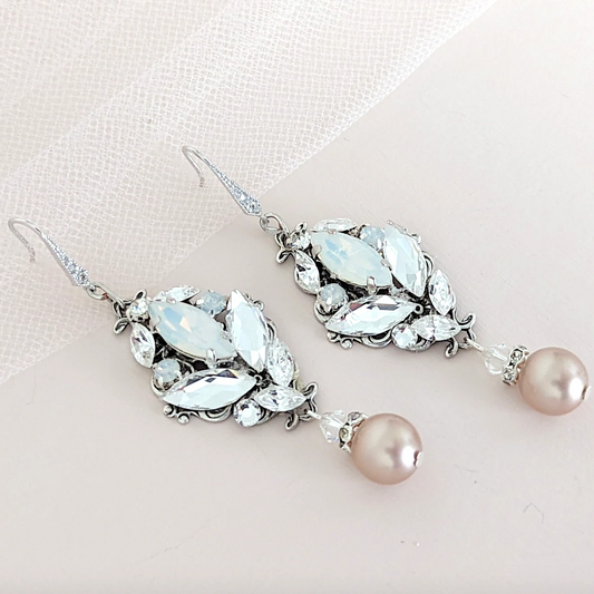 Vintage Pearl Drop Earrings - JazzyAndGlitzy