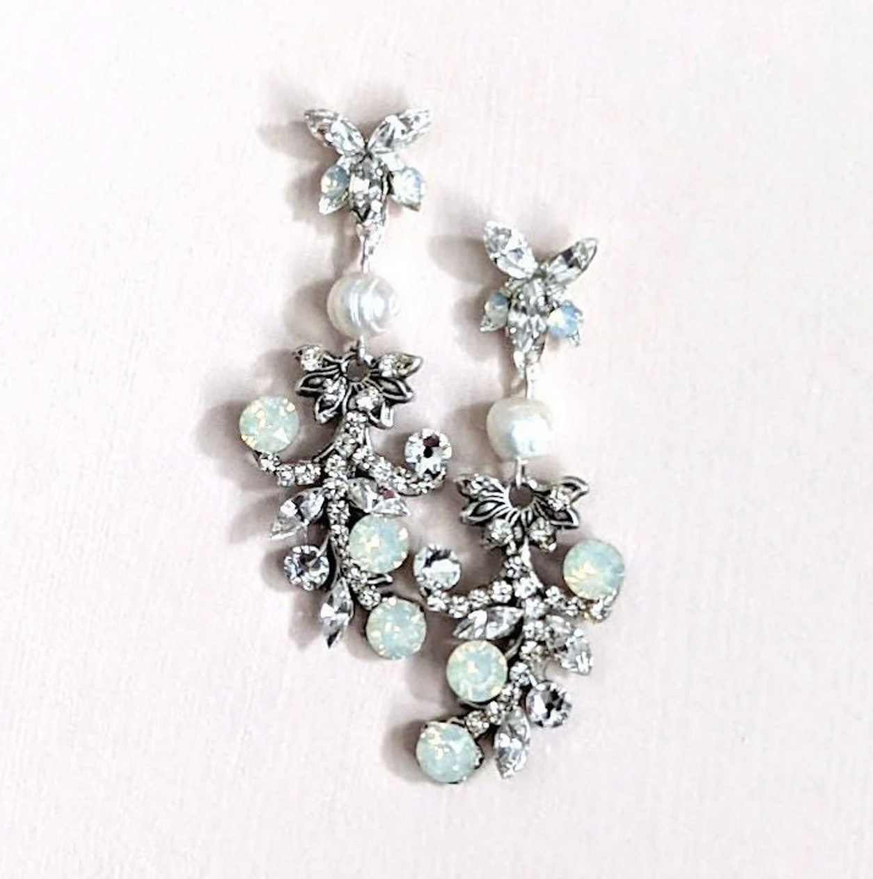 Leaf Wedding Earrings for Bohemian Brides - JazzyAndGlitzy