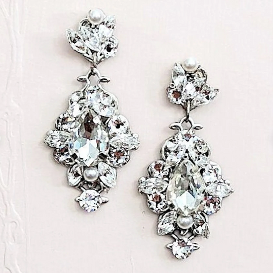 Chandelier Drop Earrings, SIANNA - JazzyAndGlitzy