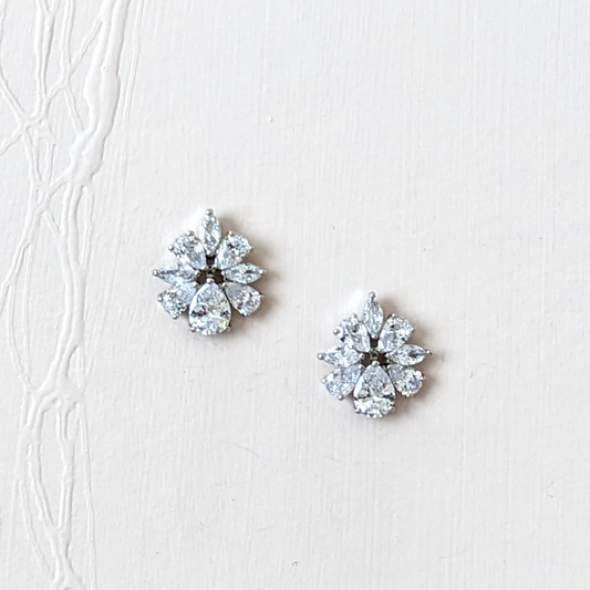 cluster stud earrings