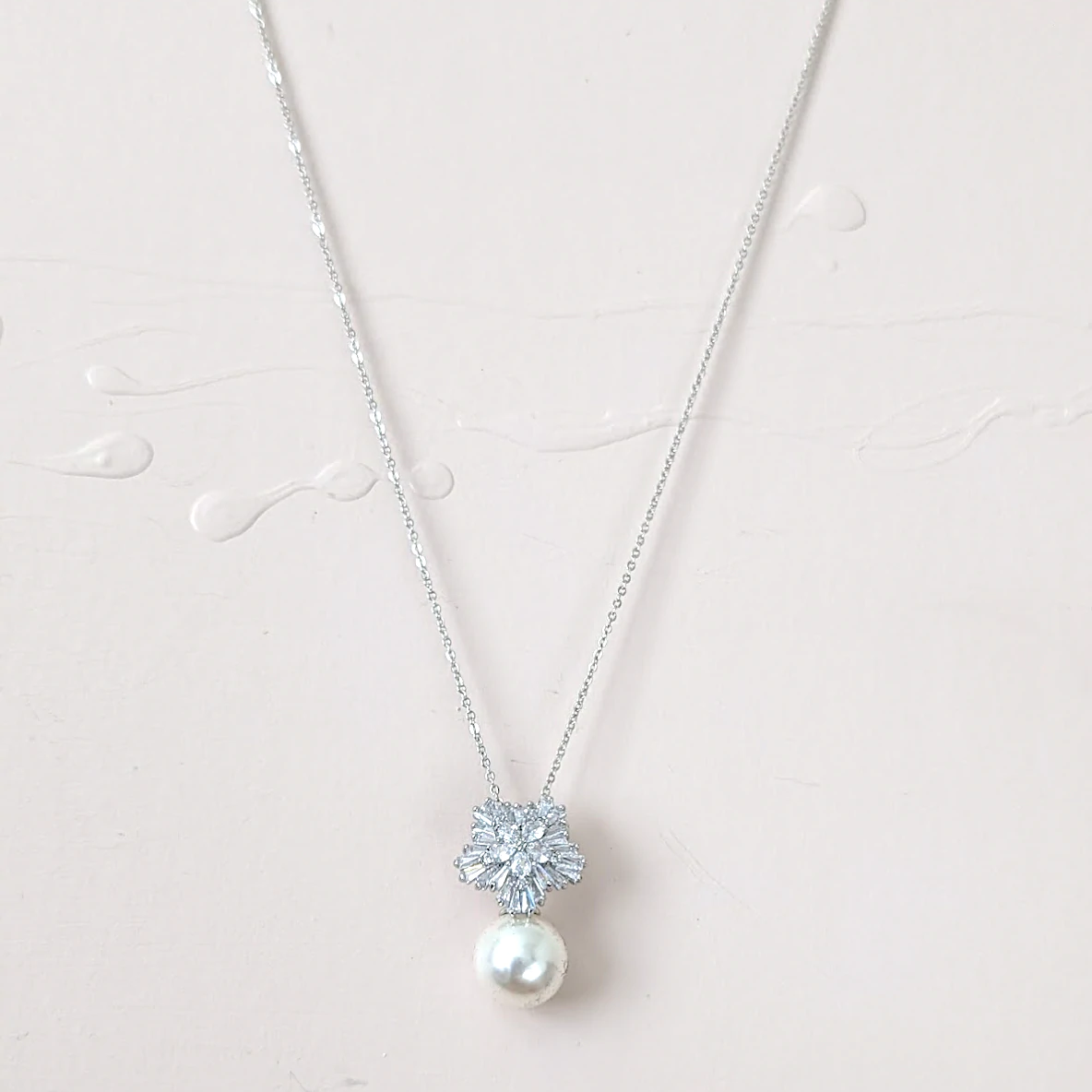 Pearl Drop Bridal Earrings, Baiza