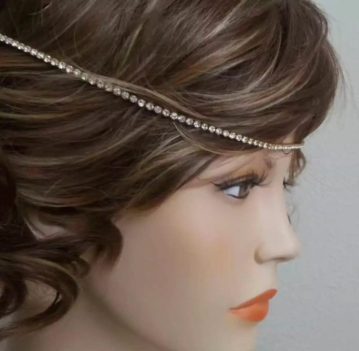 Thin Bridal Headband - JazzyAndGlitzy