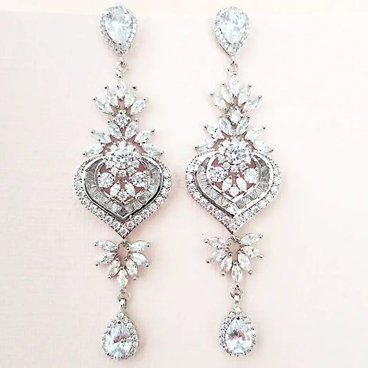Long Statement Earrings | TP06 - JazzyAndGlitzy
