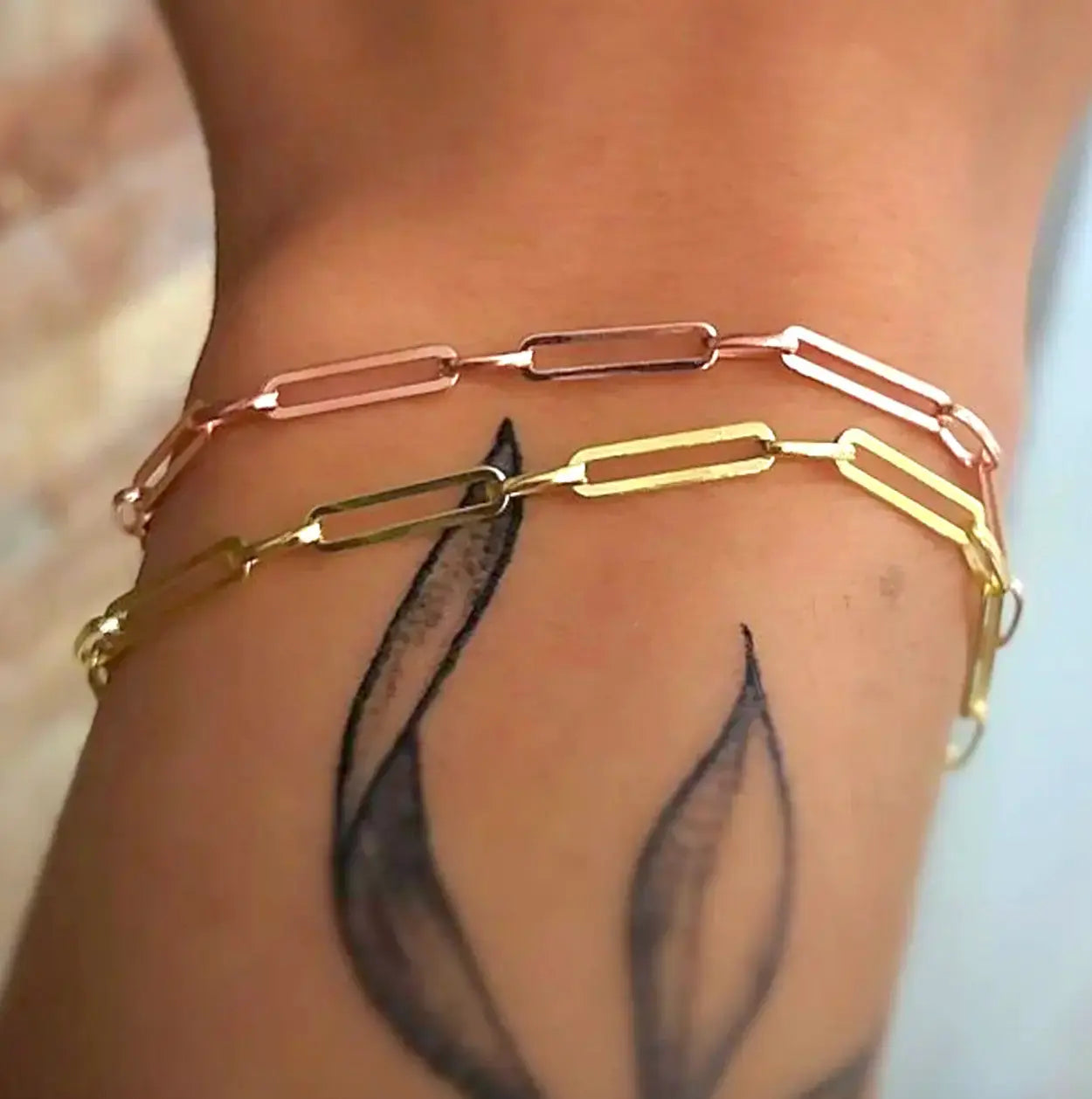 Sterling Silver Paperclip Link Bracelet