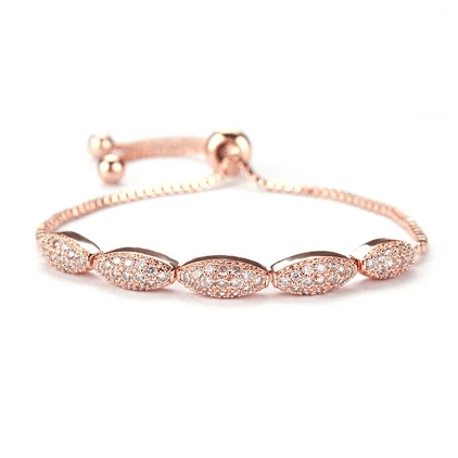 rose gold tennis bracelet