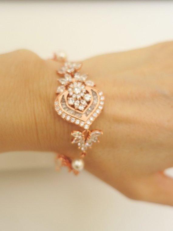Cubic Zirconia Bridal Bracelet