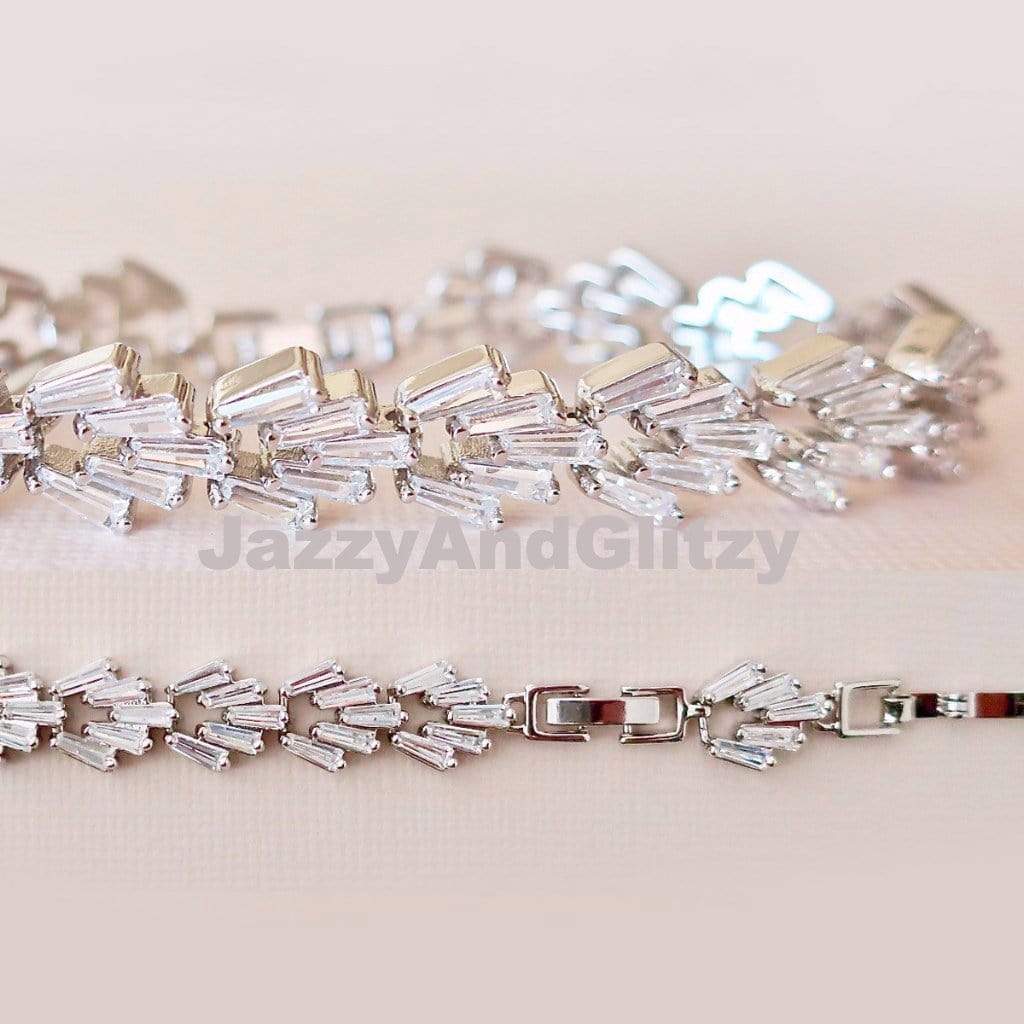 Art deco bridal bracelet