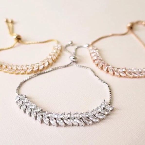 Marquise Crystal Tennis Bracelet