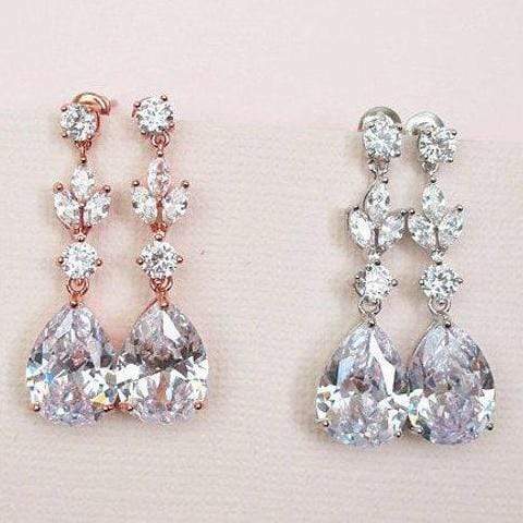 CZ Drop Earrings