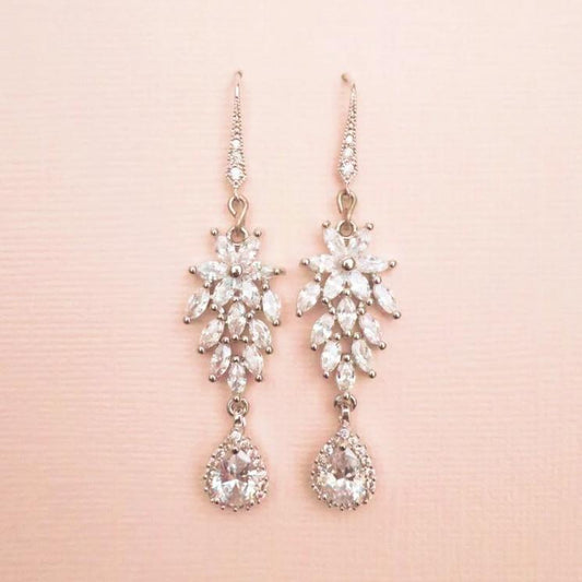 Unique Bridal Earrings,Pam