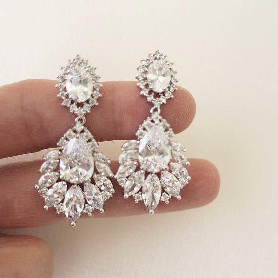 wedding earrings for the bride