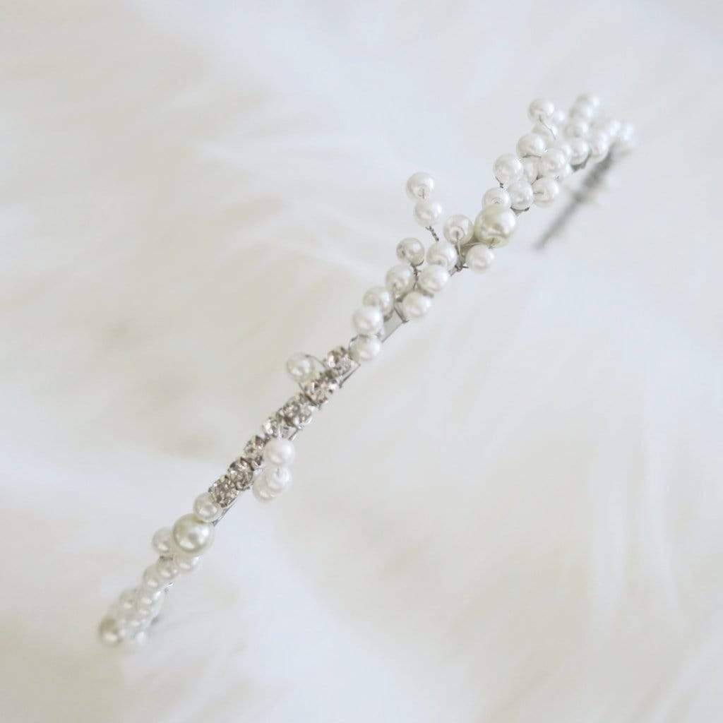 bridal pearl headband