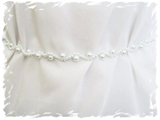 bridal pearl belt