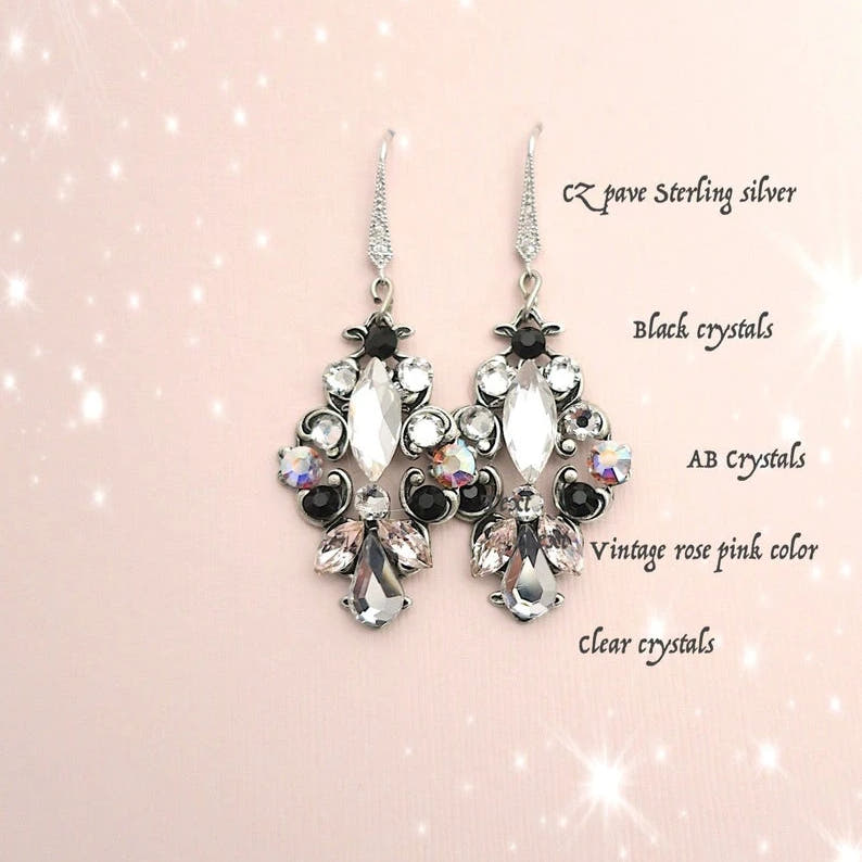 Black Swan Earrings - JazzyAndGlitzy