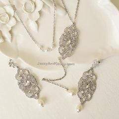 Crystal Back Necklace Katie