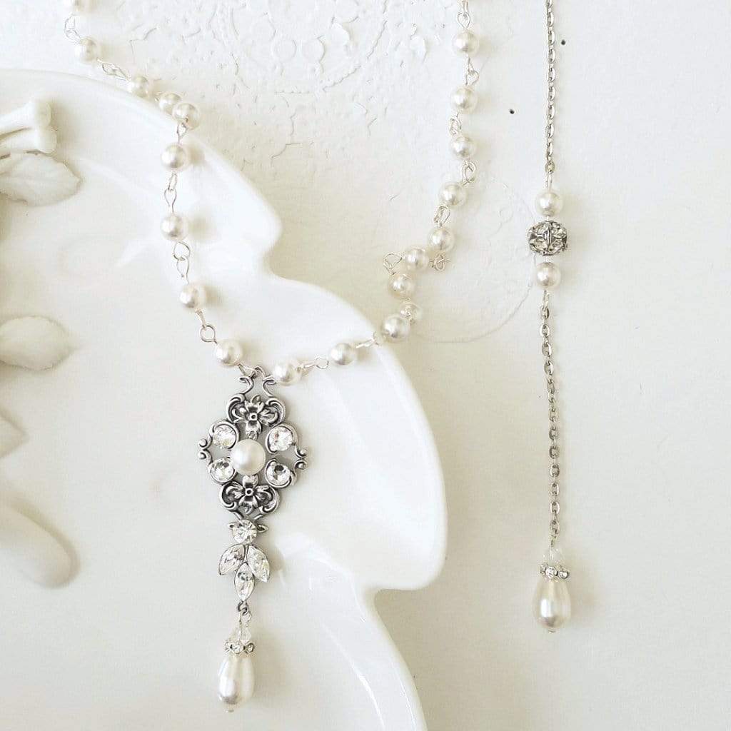 Vintage Style Bridal Necklace - JazzyAndGlitzy