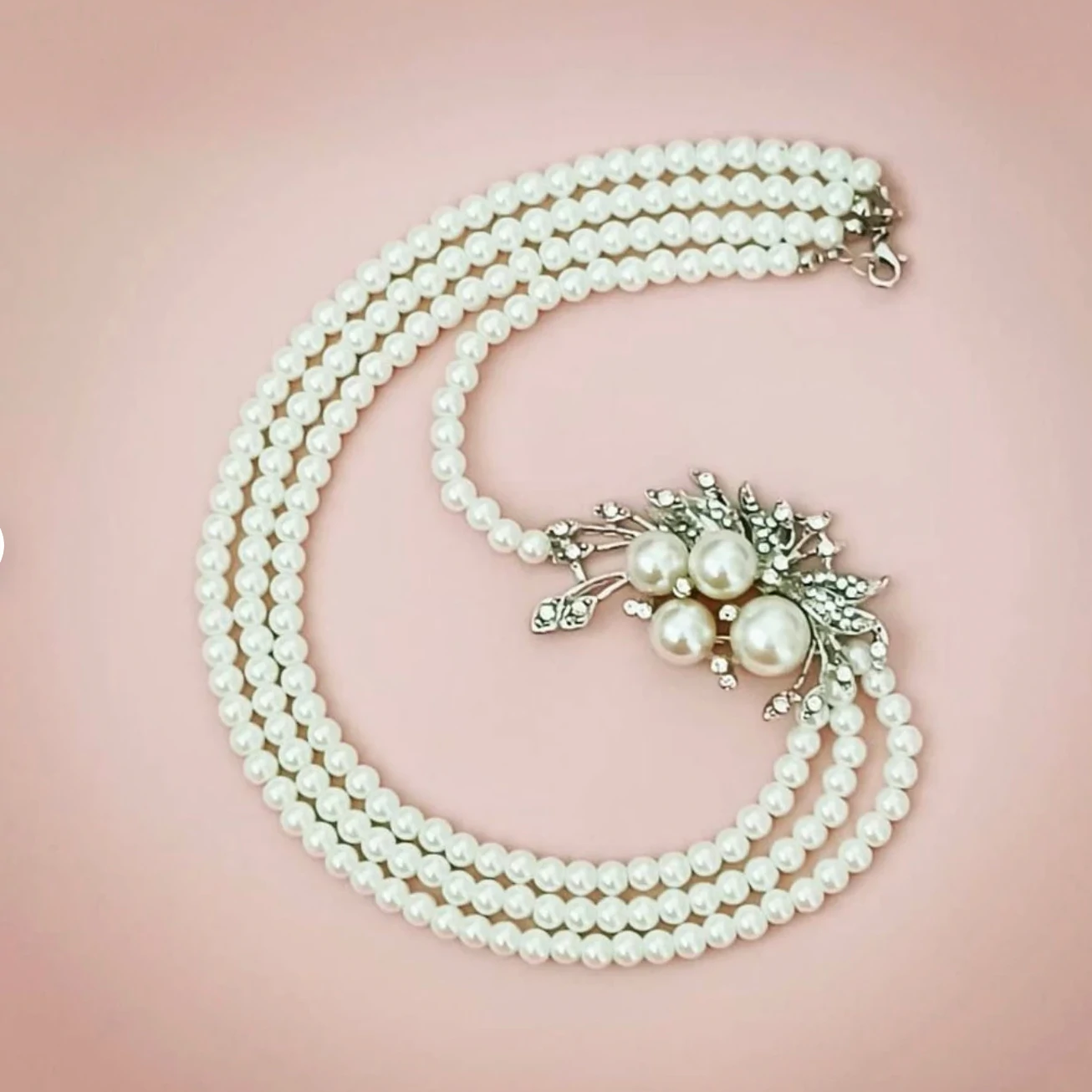 pearl necklace for wedding dress