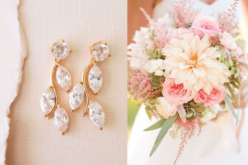 Bridal Earrings for Garden / Outdoor Weddings