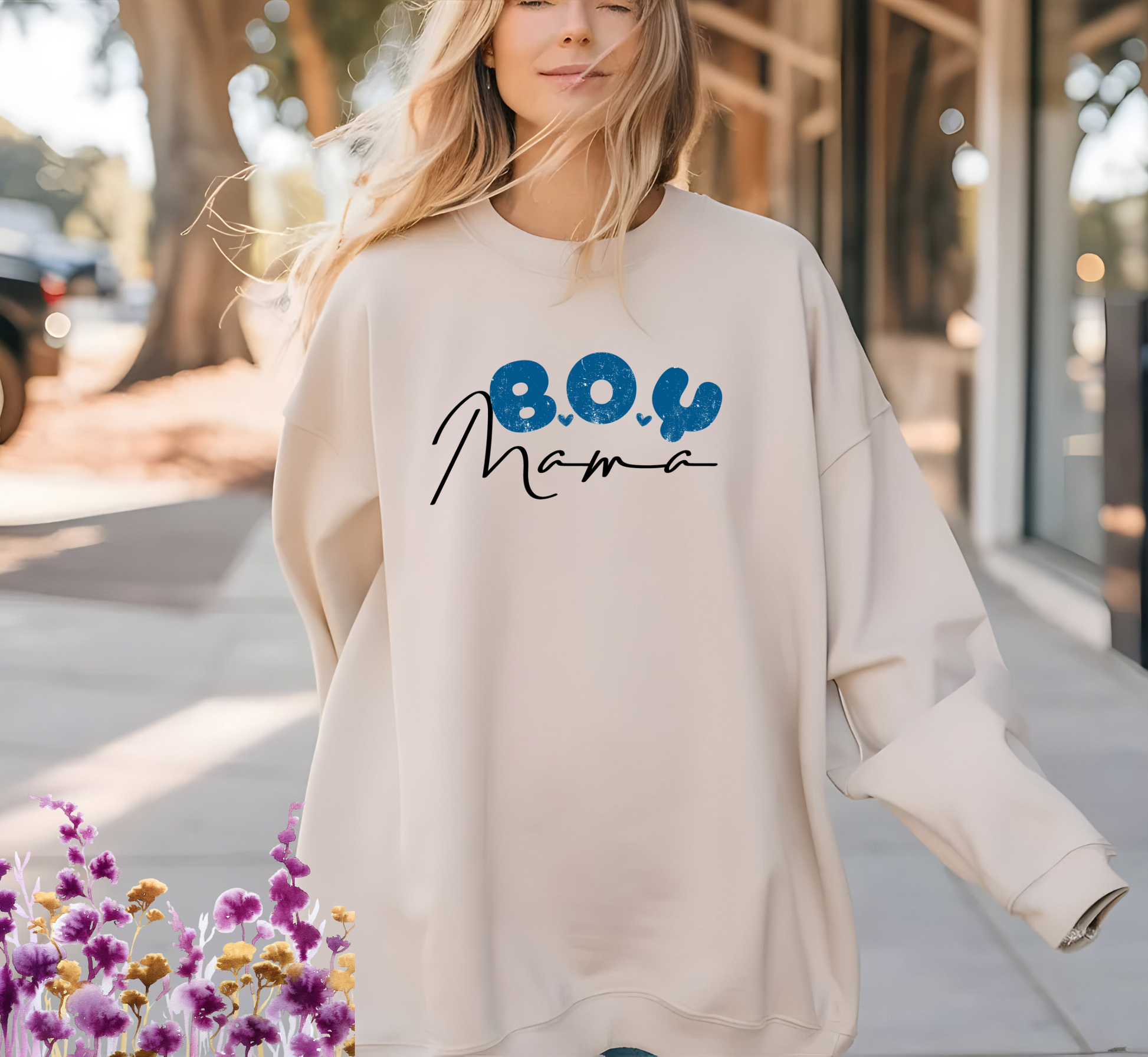 boy mom sweatshirt Gildan