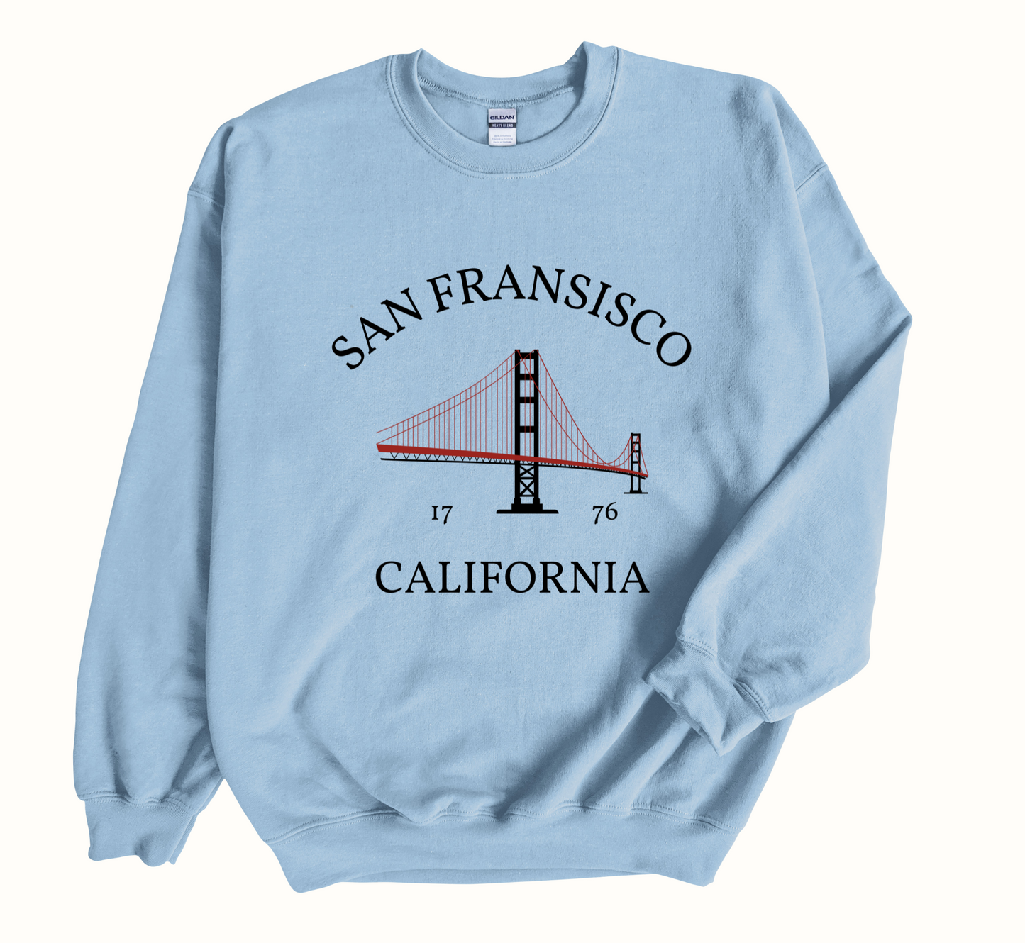 San Fransisco Sweatshirt Golden Gate Bridge