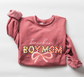 Teacher Boy Mom Sweatshirt Boy Mama Teacher Crewneck Floral Retro