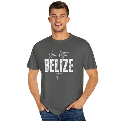matching couple Belize vacation shirt