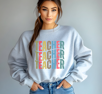 retro teacher sweatshirt