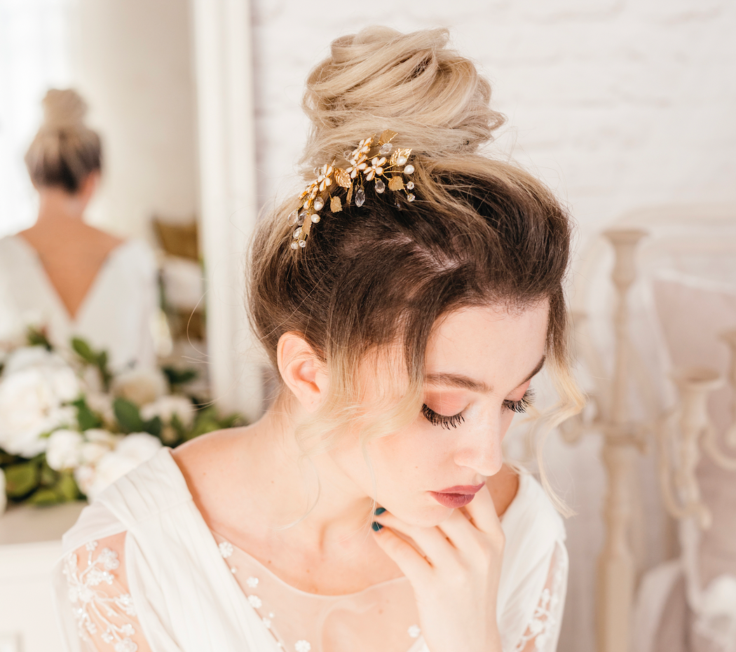 Bridal Statement Earrings Wedding Hair Jewelry