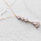 Dainty Diamond Art Deco Gold Fill Necklace