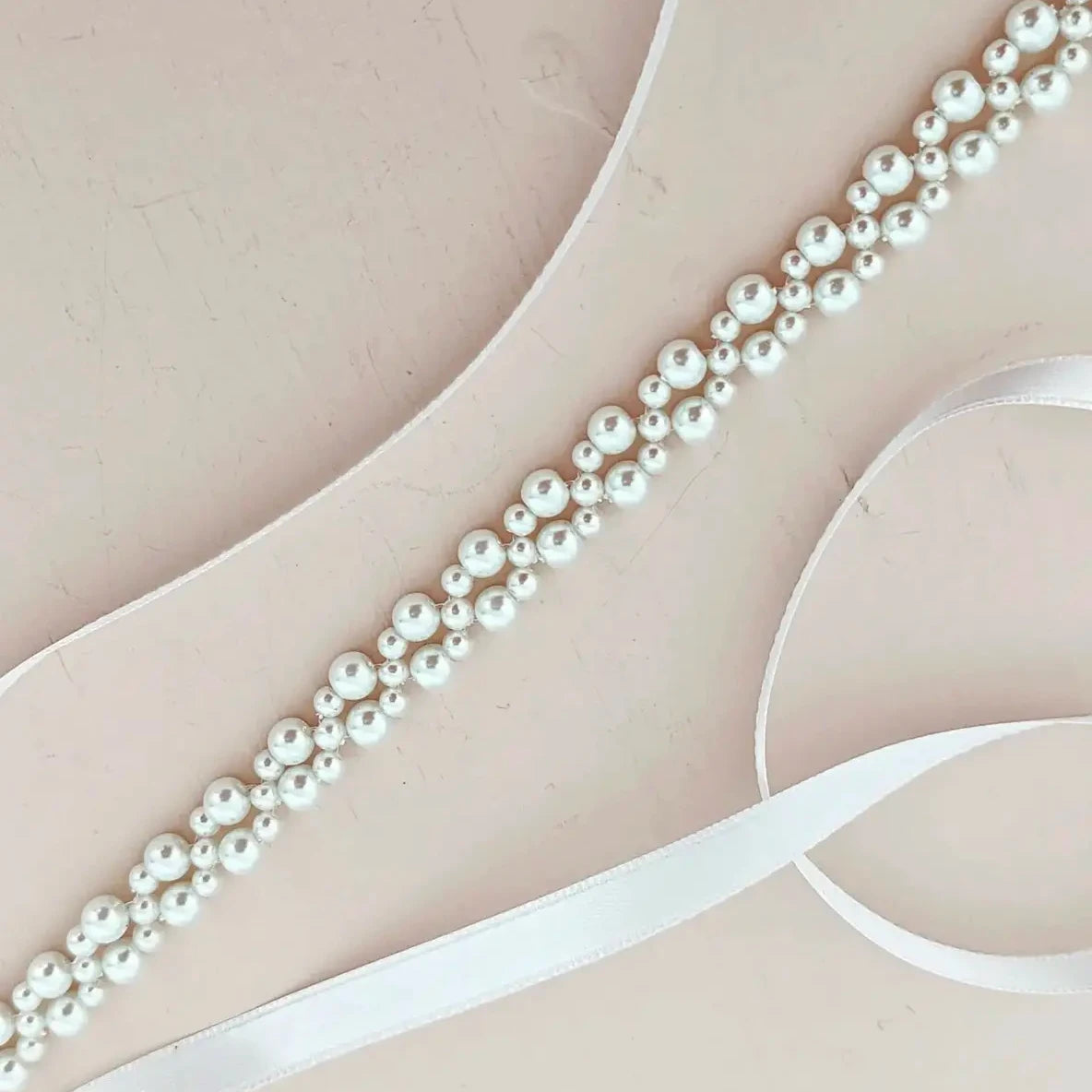 bridal pearl belt, beaded wedding sash