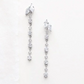 cubic zirconia long earrings