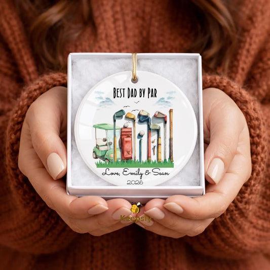 Personalized Golf Ornament • Unique Golfer Gifts for Christmas & Special Occasions