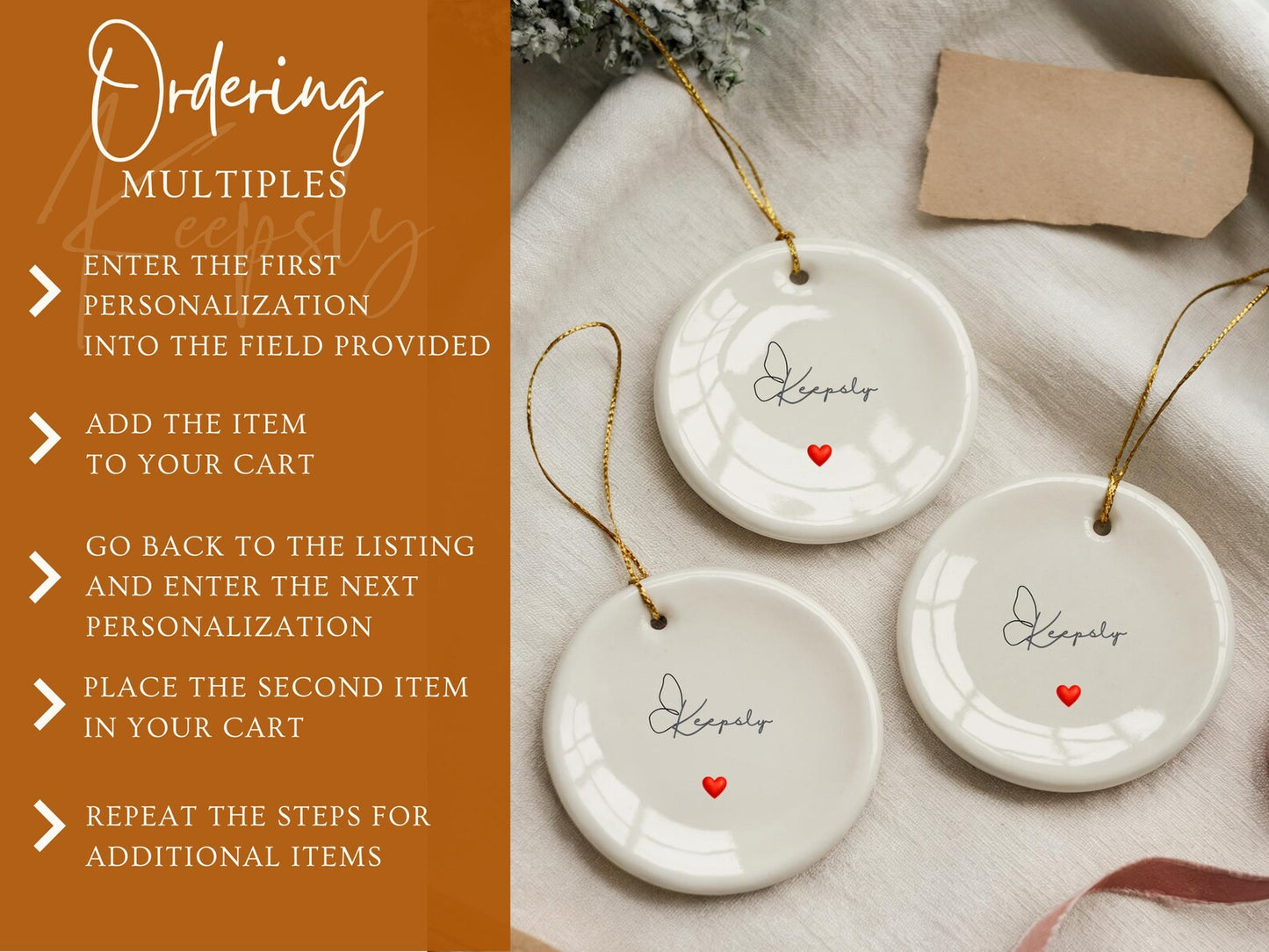 Baby First Christmas Ornament, Custom Santa's Newborn Keepsake
